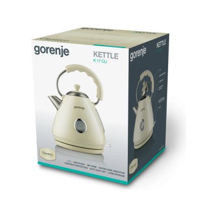 GORENJE K17CLI - Vattenkokare 1,7 l 2200W/230V beige