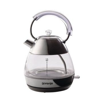 GORENJE K17GPD - Elektrisk vattenkokare 1,7 l 2200 W/230 V glas/rostfritt stål