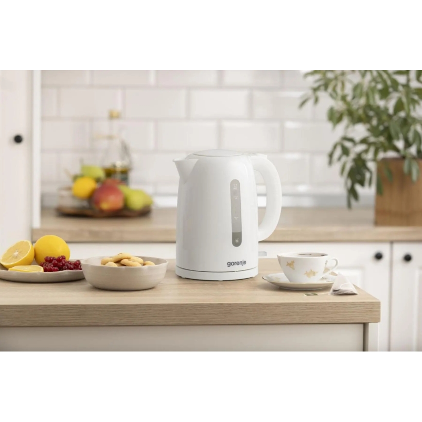 GORENJE K17W - Elektrisk vattenkokare 1,7 l 2200W/230V vit