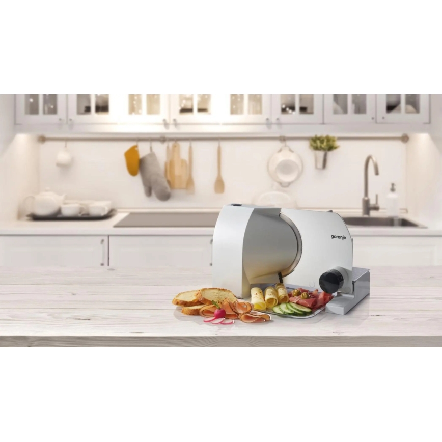 GORENJE R708A - Elektrisk skivmaskin 100 W/230 V rostfritt stål