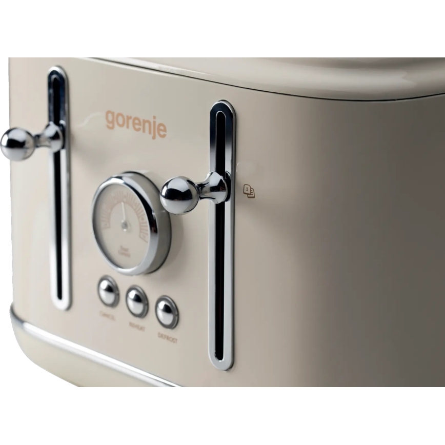 GORENJE T2300CLIN - Brödrost med fyra skåror 1150W/230V beige
