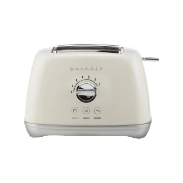 GORENJE T900RL - Brödrost för 2 skivor, 1000W/230V, vit