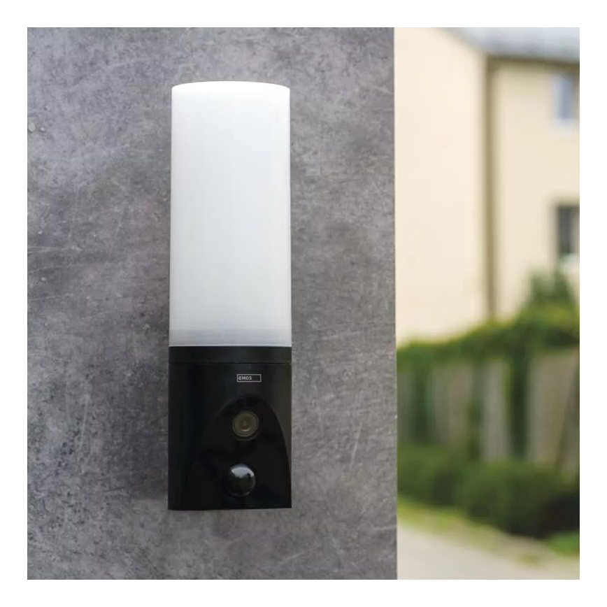 LED Smart utomhuskamera med ljus GoSmart LED/12W/230V 3200K IP65 Wi-Fi Tuya svart