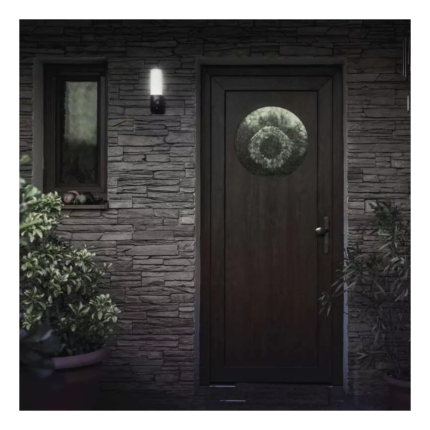 LED Smart utomhuskamera med ljus GoSmart LED/12W/230V 3200K IP65 Wi-Fi Tuya svart