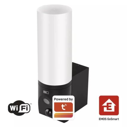 LED Smart utomhuskamera med ljus GoSmart LED/12W/230V 3200K IP65 Wi-Fi Tuya svart