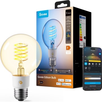 Govee - Dimbar LED RGBWW-lampa Smart MATTER G80 E27/5W/230V 2700-6500K Wi-Fi