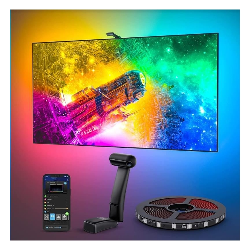 Govee - DreamView T2 DUAL TV 55-65 SMART LED bakgrundsbelyst RGBIC Wi-Fi + fjärrkontroll