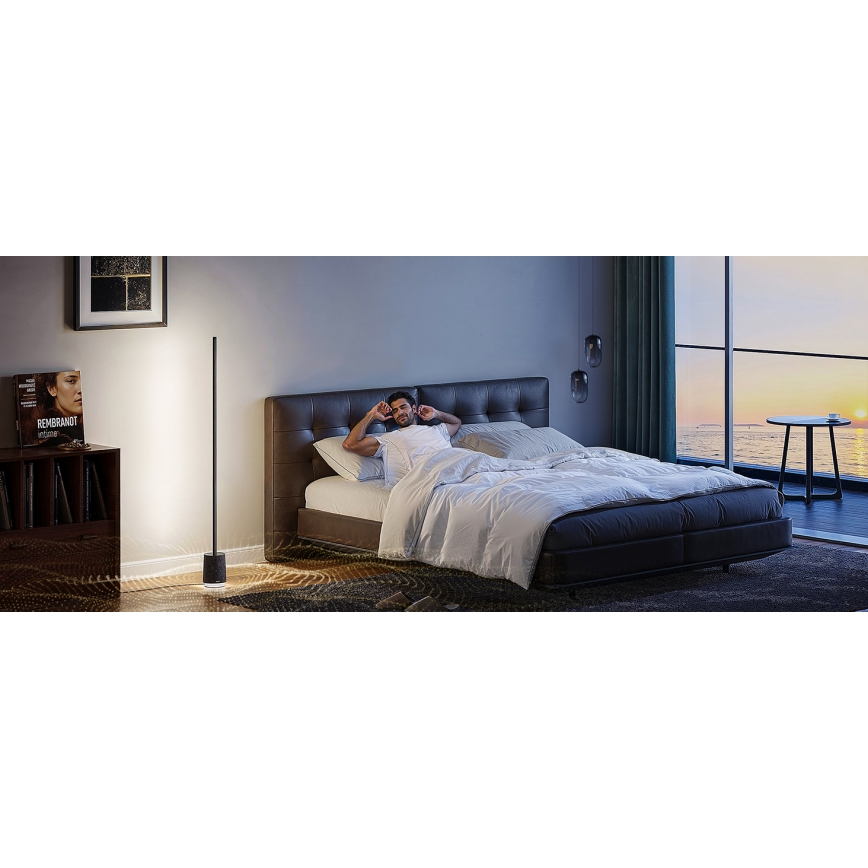 Govee - LED Dimbar golvlampa med en högtalare Pro RGBICWW 2200-6500K Wi-Fi + fjärrkontroll