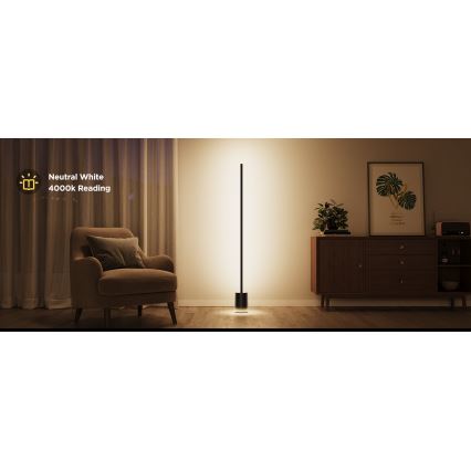 Govee - LED Dimbar golvlampa Smart MATTER LED RGBICWW 2200-6500K Wi-Fi + fjärrkontroll