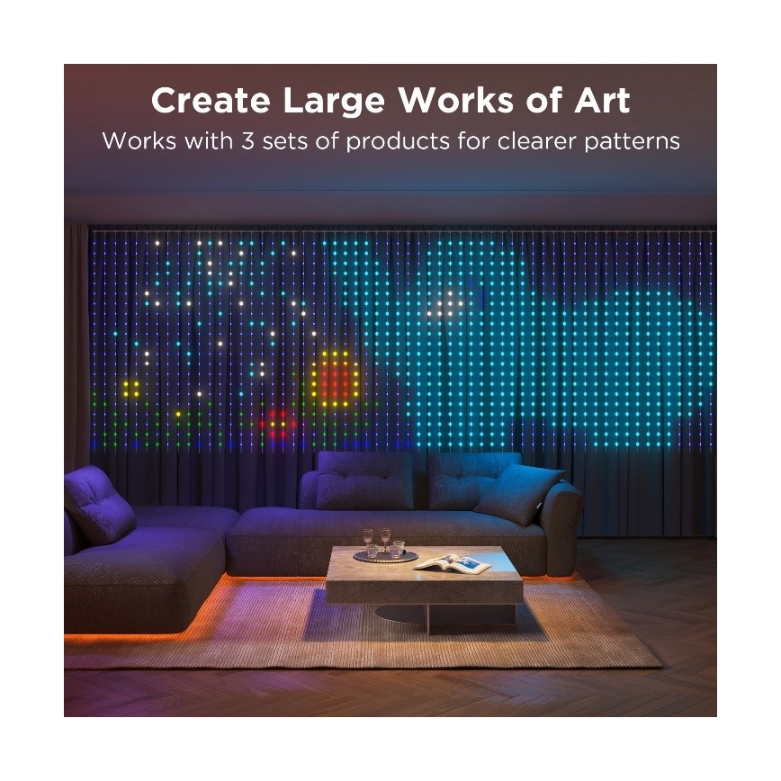 Govee - LED RGB Ljusreglerad utomhus dekorativ slinga LED/15W/230V IP65 Wi-Fi