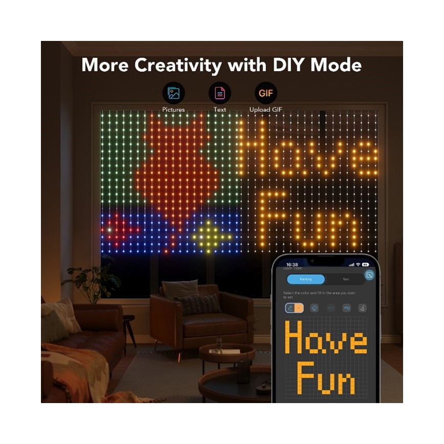 Govee - LED RGB Ljusreglerad utomhus dekorativ slinga LED/15W/230V IP65 Wi-Fi