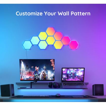 Govee - Förlängningskit 2x LED RGB Ljusreglerad panel LED/7,2W/230V Wi-Fi