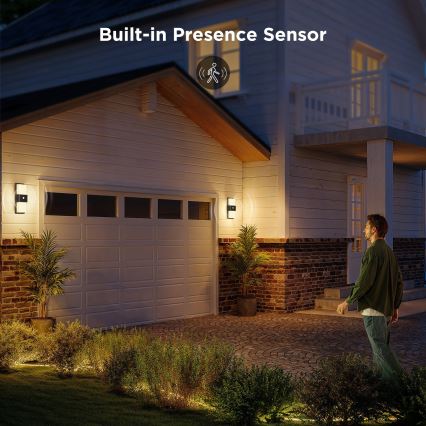 Govee - LED RGBIC Dimmbar utomhusvägglampa med sensor MATTER LED/230V IP65 2700-6500K Wi-Fi