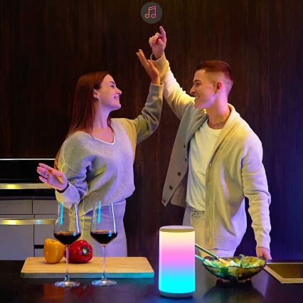 Govee - LED RGBIC Ljusreglerad bordslampa AURA 2 2200-6500K Wi-Fi Matter