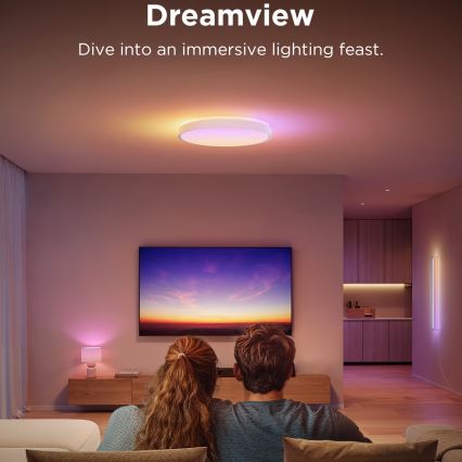 Govee - LED RGBIC Ljusreglerad taklampa LED/49W/230V 2700-6500K Wi-Fi diameter 38 cm