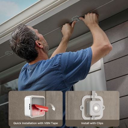 Govee - LED RGBIC-ljusslinga med downlights, 30 m, Wi-Fi, Matter, IP67