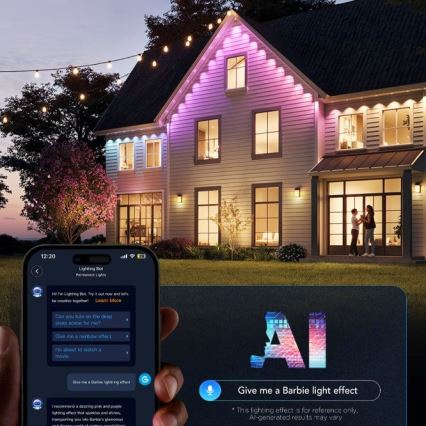 Govee - LED RGBIC-slinga med downlights, 30 m, Wi‑Fi, Matter, IP67