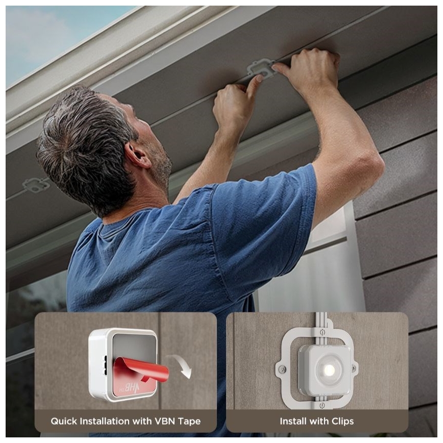 Govee - LED RGBIC-slinga med downlights, 30 m, Wi‑Fi, Matter, IP67