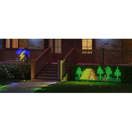 Govee - LED RGBIC Utomhusljusnät 143x85cm Wi-Fi Matter IP65