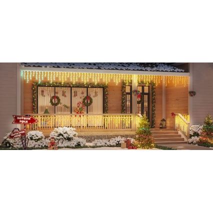 Govee - LED RGBIC Utomhusslinga Smart Istappar 10m Wi-Fi Matter IP65