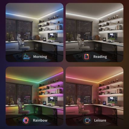 Govee - LED RGBICW Dimbar remsa COB 3780 dioder 3m Wi-Fi Matter