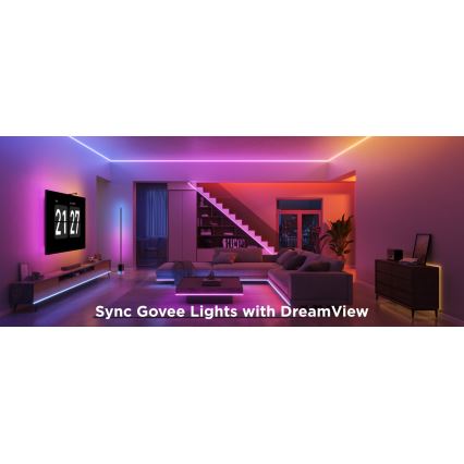 Govee - LED RGBICW Dimbar remsa COB 3780 dioder 3m Wi-Fi Matter