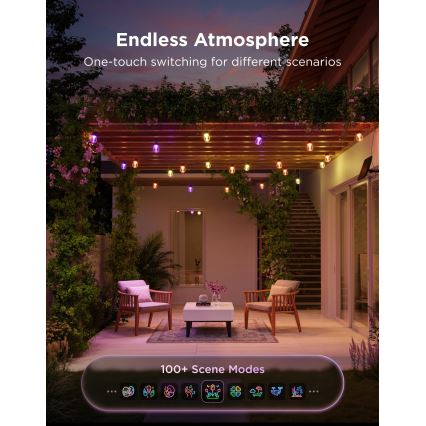 Govee - LED RGBICW solcellsslinga 8xLED/6W/5V Wi-Fi Matter IP67