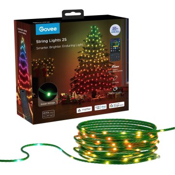 Govee - LED RGBICW Utomhus julbelysning 2700-6500K 20m Wi-Fi Matter IP65