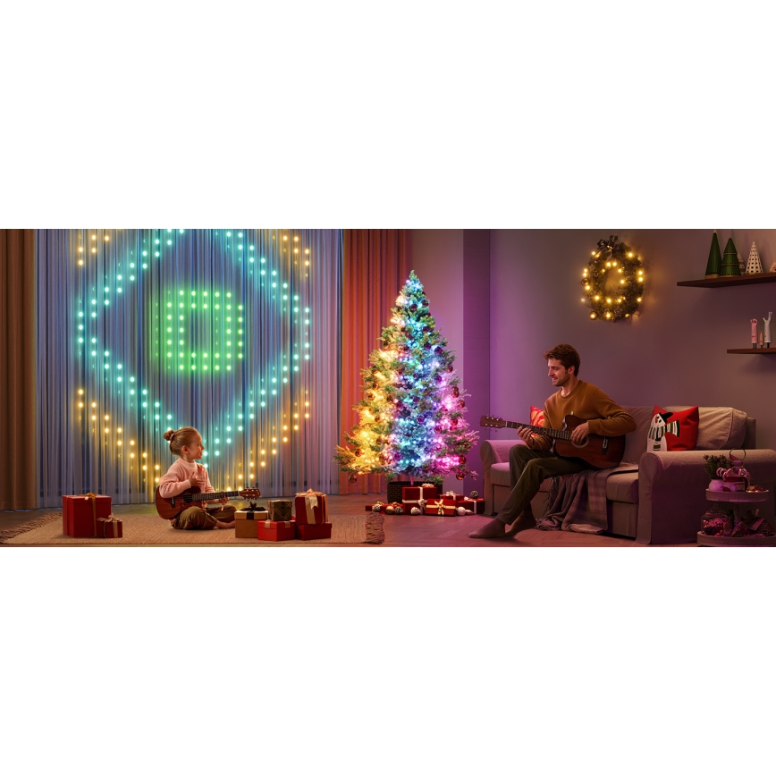 Govee - LED RGBICW Utomhus Julkedja 2700-6500K 20m Wi-Fi Matter IP66