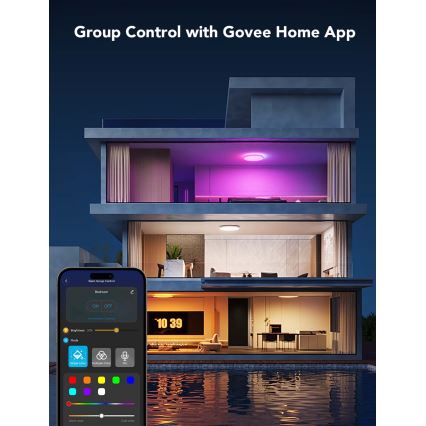 Govee - LED RGBICWW Dimbart takarmatur LED/29W/230V, diam. 30 cm, matt, Wi-Fi