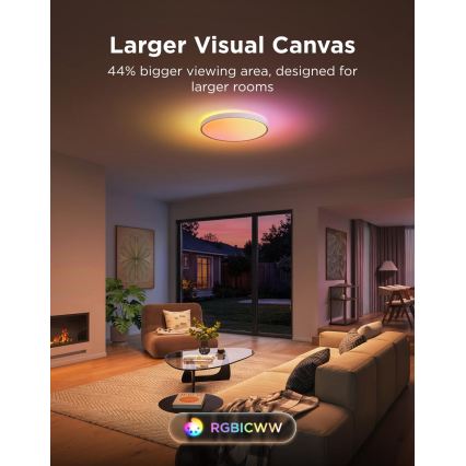 Govee - LED RGBICWW Dimbbar taklampa LED/55W/230V Ø 46 cm Matter Wi-Fi