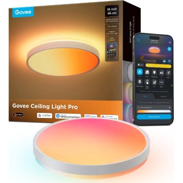 Govee - LED RGBICWW Dimbbar taklampa LED/55W/230V Ø 46 cm Matter Wi-Fi