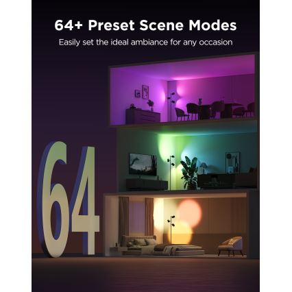 Govee - LED RGBICWW Dimmbar golvlampa TREE MATTER LED/48W/230V Wi-Fi