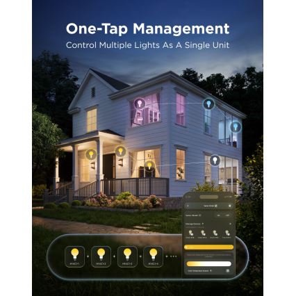 Govee - Dimbar LED RGBWW-lampa Smart MATTER G80 E27/5W/230V 2700-6500K Wi-Fi