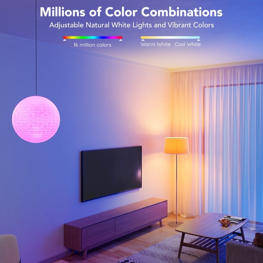 Govee - LED RGBWW dimbar LED-lampa Smart MATTER E27/9W/230V 2700-6500K Wi-Fi