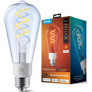Govee - LED RGBWW dimmbar lampa Smart MATTER ST64 E27/5W/230V 2700-6500K Wi-Fi