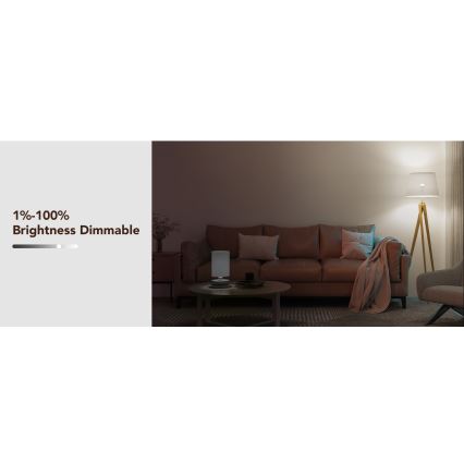 Govee - LED RGBWW dimbar lampa Smart MATTER E27/12W/230V 2700-6500K Wi-Fi