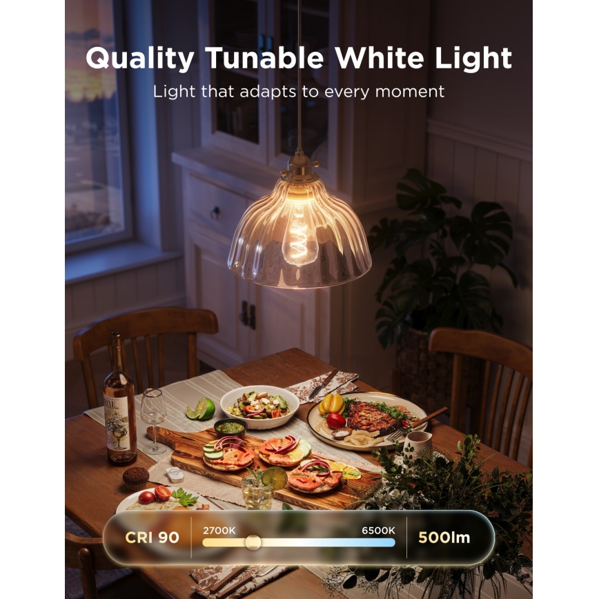 Govee - LED RGBWW dimmbar lampa Smart MATTER ST64 E27/5W/230V 2700-6500K Wi-Fi