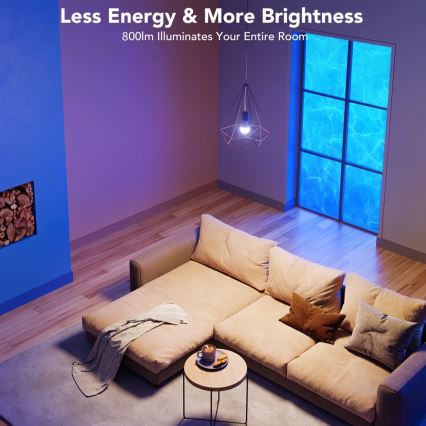 Govee - LED RGBWW Ljusreglerad glödlampa Smart E27/12W/230V 2700-6500K Wi-Fi