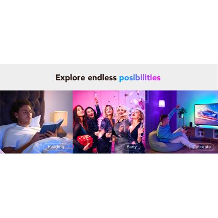 Govee - LED RGBWW Ljusreglerad glödlampa Smart E27/12W/230V 2700-6500K Wi-Fi