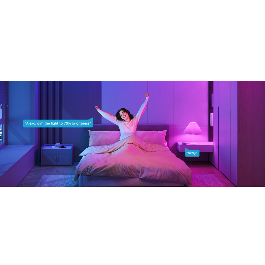 Govee - LED RGBWW Ljusreglerad glödlampa Smart E27/12W/230V 2700-6500K Wi-Fi