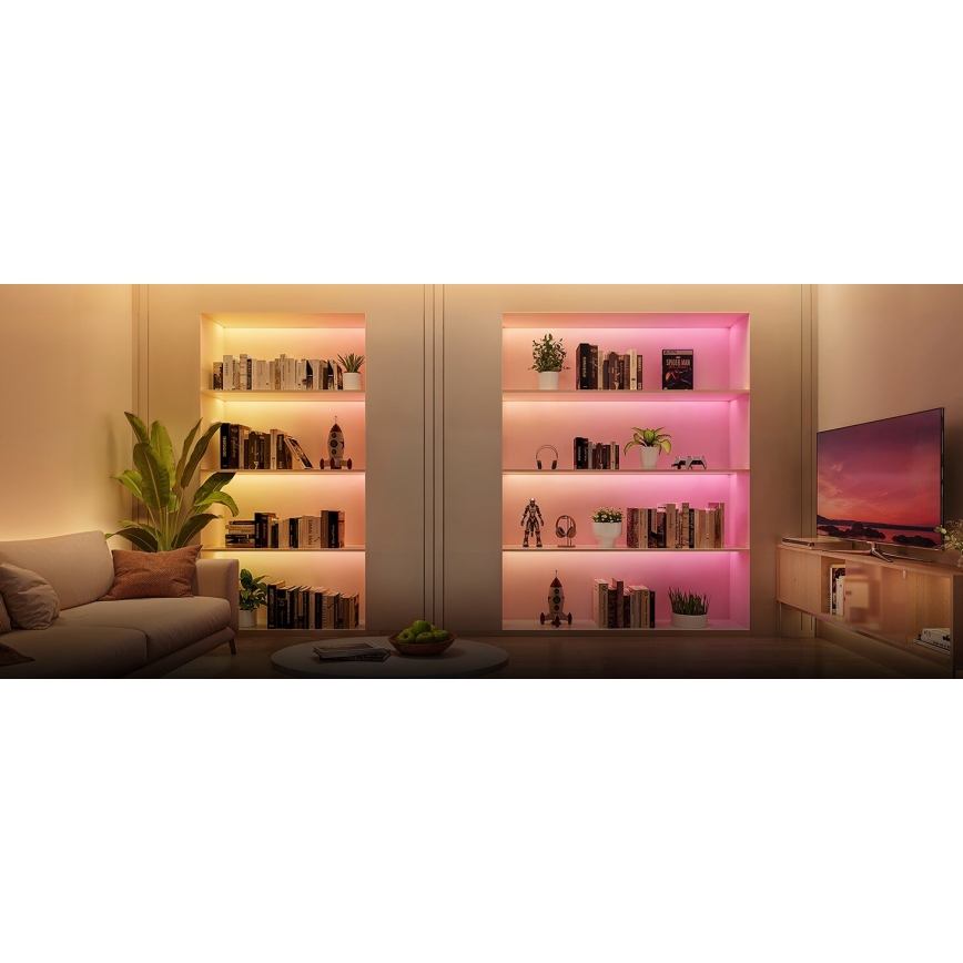 Govee - LED RGBWWIC Ljusreglerad förlängning list Slinga Belysning 2 Pro 1m Wi-Fi Matter