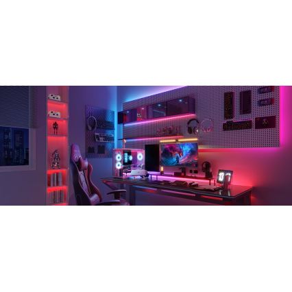 Govee - LED RGBWWIC Ljusreglerad förlängning list Slinga Belysning 2 Pro 1m Wi-Fi Matter