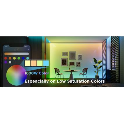 Govee - LED RGBWWIC Ljusreglerad förlängning list Slinga Belysning 2 Pro 1m Wi-Fi Matter