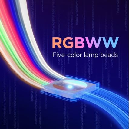 Govee - LED RGBWWIC Ljusreglerad förlängning list Slinga Belysning 2 Pro 1m Wi-Fi Matter