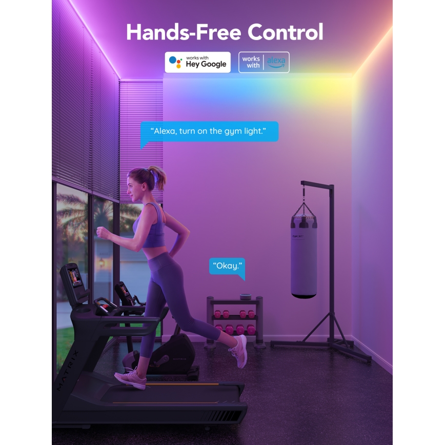 Govee - M1 PRO PREMIUM Smart RGBICW+ LED list 2m Wi-Fi Matter