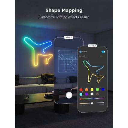 Govee - Neon 2 MATTER flexibel LED-remsa 3 m RGBIC Wi-Fi