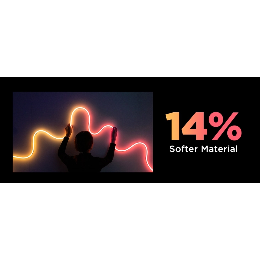 Govee - Neon 2 MATTER flexibel LED-remsa 3 m RGBIC Wi-Fi