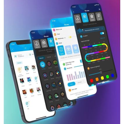 Govee - Neon SMART böjbar LED list RGBIC 2m Wi-Fi IP67