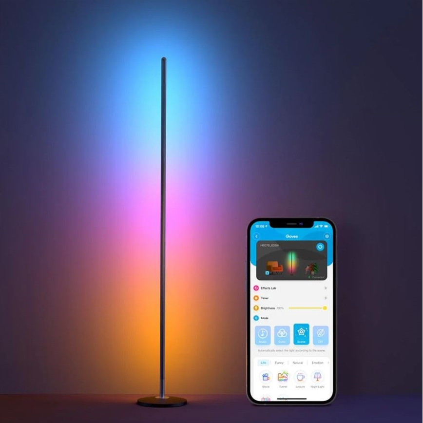 Govee - RGBICW Smart Hörn Floor Lamp Wi-Fi